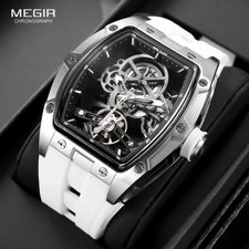 Montre megir blanche d'occasion  France