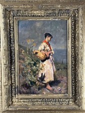 Tableau huile panneau d'occasion  Bourges
