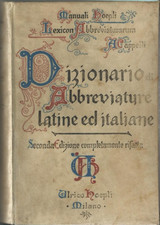 Manuale hoepli dizionario usato  Catania