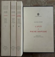 Leopardi giacomo canti usato  Italia