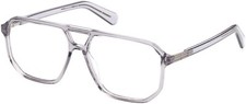 Guess Originais GU8252 020 Cinza De Plástico Transparente Armação Óculos Aviador 57-14-145 comprar usado  Enviando para Brazil