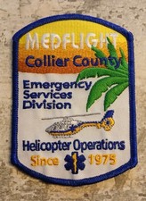 Usado, Flórida - Medflight Collier County Helicóptero Aviação Voo EMS HEMS Patch comprar usado  Enviando para Brazil