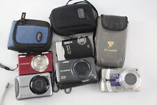 Lote x 5 câmeras digitais compactas sortidas Inc Canon, Nikon e Olympus Job Cameras comprar usado  Enviando para Brazil