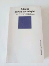 Adorno scritti sociologici usato  Bologna