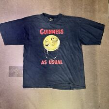 Camiseta Vintage Guinness As Usual Beer Pint Vintage Anos 90 Preta Cerveja Rara comprar usado  Enviando para Brazil