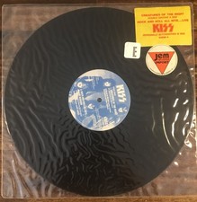 KISS Creatures Of The Night Etched Signatures Vinyl LP 45 1982 Import Eric Carr, usado comprar usado  Enviando para Brazil