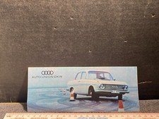 FOLLETO ORIGINAL COCHE NUEVO AUDI AUTO UNION DKW COCHES CAMIONES Y FURGONETAS PLEGABLE segunda mano  Embacar hacia Mexico