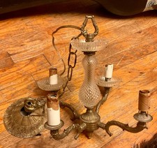 Vintage brass crystal for sale  Van Alstyne