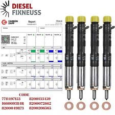 4x Injecteur EJBR01801A EJBR01801Z Renault Clio Kangoo 1,5 DCI K9K702 1.5 dci na sprzedaż  Wysyłka do Poland