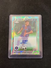 Warren Zaire-Emery 2024-25 Topps Chrome UCC Base Auto Aqua Lava /199 PSG comprar usado  Enviando para Brazil