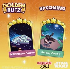 ADESIVOS INSTANTÂNEOS MONOPÓLIO_GO Gold Blitz Events🔥Millennium Falcon&Galaxy Gazing comprar usado  Enviando para Brazil
