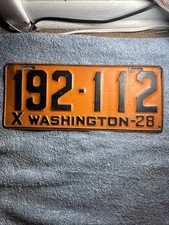 1928 washington license for sale  Scotts