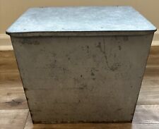 CAJA PORCHE GALVANIZADA/AISLADA VINTAGE Cumberland Case Co FARM 6 BOTELLAS DE LECHE segunda mano  Embacar hacia Argentina