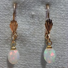 BRINCOS TRASEIROS DE ALAVANCA OPALA 14K GF 22 MM DROP FIERY ETÍOPIAN 7MM / MULTILISTAGEM, usado comprar usado  Enviando para Brazil
