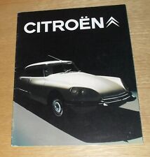 Citroen brochure 1969 for sale  FAREHAM