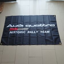 AUDI QUATTRO Rally Bandeira/Banner/Mercadoria/Publicidade/Mural/Automobilismo, usado comprar usado  Enviando para Brazil