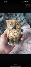 Wooden carved owl for sale  RADSTOCK