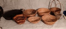 lot baskets 8 wicker for sale lot baskets 8 wicker for sale High Point