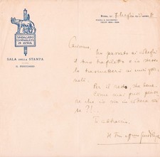 Rara lettera autografa usato  Italia