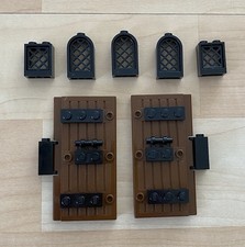 Peças Lego Castle janela preta e treliça 1x2x2 porta de coronha 30224 30044 comprar usado  Enviando para Brazil