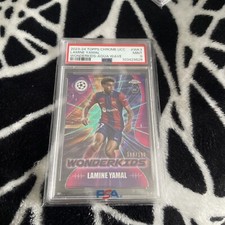 Lamine Yamal /199 PSA 9 Topps Wonderkids Chrome UCC Barca RC Rookie 2023/24 Aqua na sprzedaż  Wysyłka do Poland