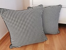 Kissen schwarz weiß gebraucht kaufen  Meerbusch