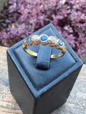 Sapphire diamond band for sale  NORWICH