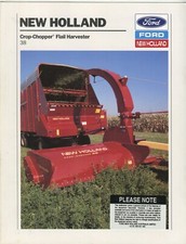 Folheto New Holland Crop-Chopper Flail Harvester 38 comprar usado  Enviando para Brazil