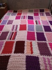 Homemade crochet patchwork for sale  LEICESTER