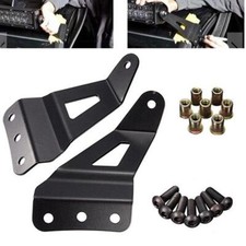2 soportes de montaje firme para parabrisas superior de coche sobre techo para barra de luz LED curva segunda mano  Embacar hacia Mexico