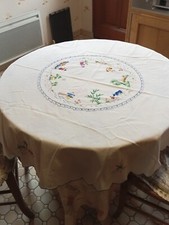 Nappe tissu ronde d'occasion  Saint-Riquier