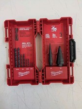 Conjunto de 10 brocas Milwaukee SHOCKWAVE Impact Duty Step Bit (#1, #4) além de, usado comprar usado  Enviando para Brazil