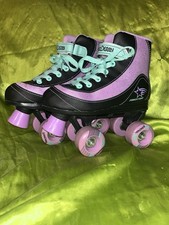 Usado, Patins Roller Derby meninas tamanho 3 preto roxo comprar usado  Enviando para Brazil