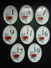 Ceramic house number for sale  UK