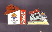 Alfinetes de Coca-Cola das Olimpíadas de Salt Lake City 2002: chapéu de cowboy; globo comprar usado Alfinetes de Coca-Cola das Olimpíadas de Salt Lake City 2002: chapéu de cowboy; globo comprar usado  Enviando para Brazil