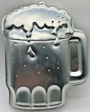 MOLDE VINTAGE 1984 WILTON GOOD CHEER CANECA DE CERVEJA ALUMÍNIO PANELA DE BOLO #502-3965 comprar usado  Enviando para Brazil