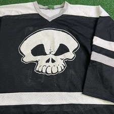Camiseta de hóquei vintage Thump Inc Records caveira preta masculina tamanho XL Thump #00 comprar usado  Enviando para Brazil
