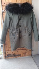 Manteau kaki capuche d'occasion  Antony