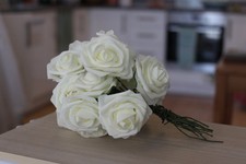 White faux roses for sale  LONDON