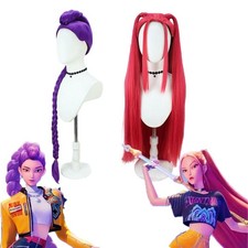 Peruca Demon Hunter K-Pop Mira Hot Pink ou Rumi Purple Cosplay + Frete Grátis de 1 a 2 Dias comprar usado Peruca Demon Hunter K-Pop Mira Hot Pink ou Rumi Purple Cosplay + Frete Grátis de 1 a 2 Dias comprar usado  Enviando para Brazil