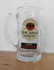 Bacardí Oakheart Ron Stein Taza Cerveza Vidrio Pesado Beber Stein Ron Especiado 12oz. segunda mano  Embacar hacia Argentina