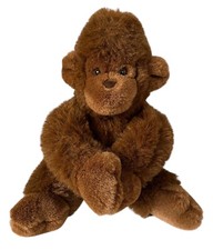 Brinquedo de pelúcia Walmart marrom macaco chimpanzé 9-1/2 polegadas bicho de pelúcia vintage comprar usado  Enviando para Brazil