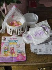 💛👼🐰🩷 Berço My Mini Baby Series 2 rosa e amarelo dossel , usado comprar usado  Enviando para Brazil