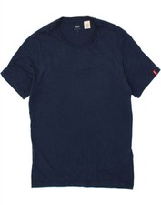 Camiseta masculina LEVI'S pequena azul marinho algodão BX02, usado comprar usado  Enviando para Brazil