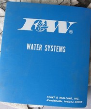 1990-1995 F&W Flint & Walling Inc. Water System Service Co. Manual/Listas de piezas segunda mano  Embacar hacia Mexico