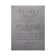 Mozart oeuvres choisies d'occasion Mozart oeuvres choisies d'occasion  Blois