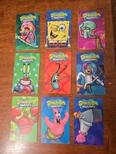  Bob Esponja Pantalones Cuadrados Empujador de Monedas Juego Arcade JUEGO COMPLETO de 9 Cartas con Gary segunda mano  Embacar hacia Mexico