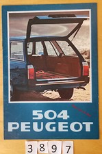 PEUGEOT 504 BREAK/ GL/ L/ FAMILIALE/ DIESEL Prospectus Fr 12 pages 1978 comprar usado  Enviando para Brazil