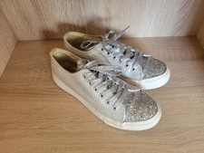 Sneaker schnürschuhe silber gebraucht kaufen  Rheine