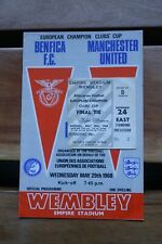 Benfica man utd for sale  DUNMOW